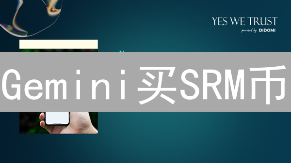 Gemini买SRM币？3招教你间接购买！速看！